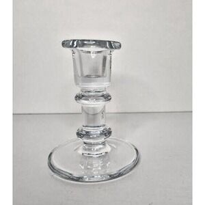 VINTAGE HOLMEGAARD JUNIPER BY MICHAEL BANG GLASS CANDLE STICK DANISH DESIGN